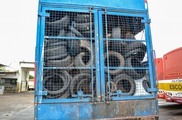 Prefeitura de Pompeia realiza descarte responsável e adequado de 32 mil pneus