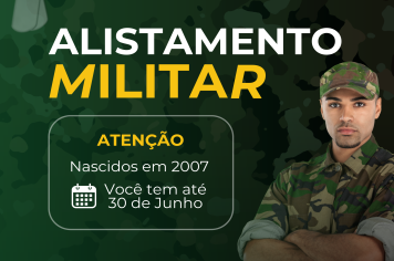 Alistamento militar é obrigatório para jovens que completam 18 anos este ano