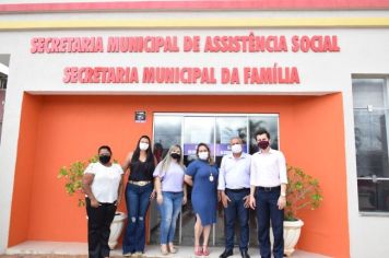 Secretaria de Assistência Social recebe a visita do prefeito e da equipe do social de Getulina